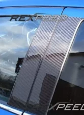 Rexpeed Carbon Fiber Pillar Trim Mitsubishi EVO 10                                     - R86 - Image 2