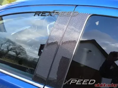 Rexpeed Carbon Fiber Pillar Trim Mitsubishi EVO 10 - R86