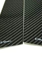Rexpeed Carbon Fiber Pillar Trim Mitsubishi EVO 10                                     - R86 - Image 3