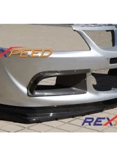 Rexpeed V-Style Carbon Fiber Front Lip Spoiler Mitsubishi EVO 8                                     - R87 - Image 2
