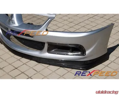 Rexpeed V-Style Carbon Fiber Front Lip Spoiler Mitsubishi EVO 8 - R87
