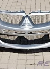 Rexpeed V-Style Carbon Fiber Front Lip Spoiler Mitsubishi EVO 8                                     - R87 - Image 3