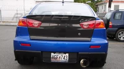 Rexpeed Carbon Fiber Rear Corner Extensions Mitsubishi EVO 10                                     - R89 - Image 4