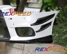 Rexpeed V-Style Carbon Fiber Canards Mitsubishi Evolution X