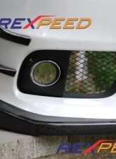 Rexpeed Carbon Fiber Front Lip Spoiler Cover Mitsubishi EVO 10                                     - R91 - Image 2