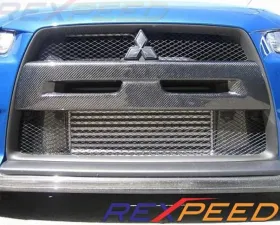Rexpeed Carbon Fiber Front Bumper Cover Mitsubishi EVO 10