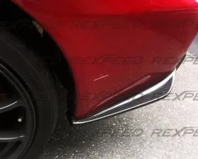 Rexpeed Carbon Fiber Rear Bumper Side Spats Mitsubishi EVO 10