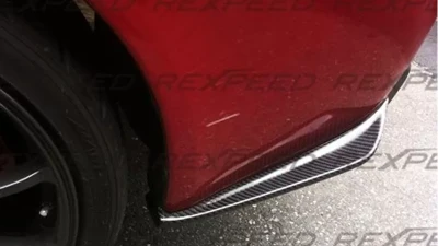 Rexpeed Carbon Fiber Rear Bumper Side Spats Mitsubishi EVO 10                                     - R96 - Image 2