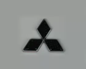 Rexpeed Carbon Fiber Mitsubishi Emblem 9x9cm
