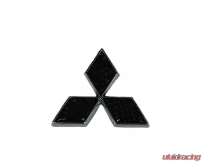 Rexpeed Carbon Fiber Mitsubishi Emblem 4x4cm - S24