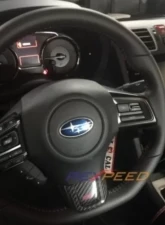 Rexpeed Dry Carbon Fiber Steering Wheel Cover Subaru WRX | STI 2015-2019                                     - G44 - Image 2