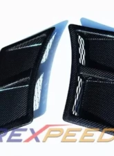 Rexpeed S207 Style Dry Carbon Rear Bumper Ducts Subaru WRX | STI 2015-2019                                     - G49 - Image 3