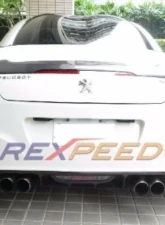 Rexpeed Carbon Fiber Rear Diffuser Valance Cover Peugeot RCZ                                     - RCZ3 - Image 2