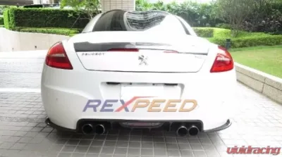 Rexpeed Carbon Fiber Rear Diffuser Valance Cover Peugeot RCZ - RCZ3