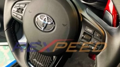 Rexpeed Carbon Fiber Steering Wheel Badge Toyota Supra A90 2020-2024                                     - TS02A - Image 4