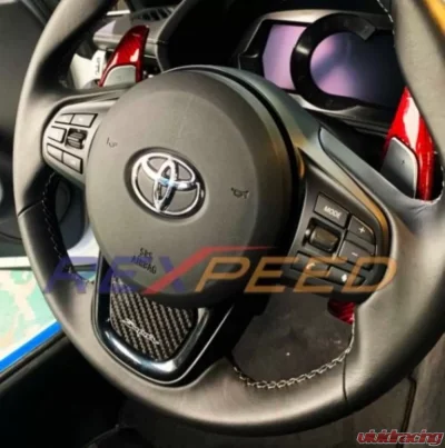 Rexpeed Carbon Fiber Steering Wheel Badge Toyota Supra A90 2020-2024 - TS02A