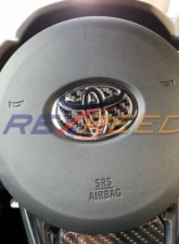 Rexpeed Carbon Fiber Steering Wheel Badge Toyota Supra A90 2020-2024                                     - TS02A - Image 5