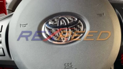 Rexpeed Carbon Fiber Steering Wheel Badge Toyota Supra A90 2020-2024                                     - TS02A - Image 5