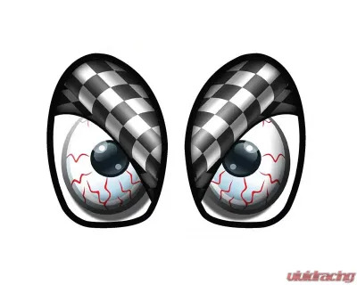 M7 Speed M7 R53 Eye Decal Set Checkered Flag Mini Cooper | Cooper S 2002-2008 - 92-9006