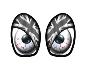 M7 Speed M7 R53 Eye Decal Set Union Jack Grayscale Mini Cooper | Cooper S 2002-2008