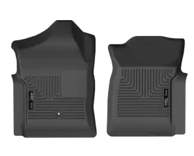 Husky Liners Front Floor Liners - Black, 2019-2023 Ford Ranger, Rubber