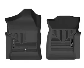 Husky Liners Front Floor Liners - Black, 2019-2023 Ford Ranger, Rubber