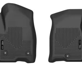 Husky Liners Front Floor Liners for Chevrolet Silverado 2021, Black, Rubber