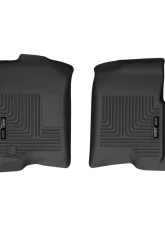 Husky Liners Front Floor Liners for 2017-2021 Ford F-250, Black, Rubber                                     - 55901 - Image 3
