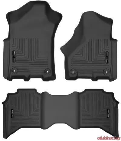 Husky Liners Front & 2nd Seat Floor Liners for Ram 2019-2021, Black - 94111