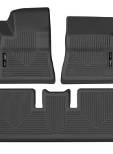 Husky Liners Front & Rear Floor Liners for Tesla Model 3 2017-2020, Black                                     - 95091 - Image 3