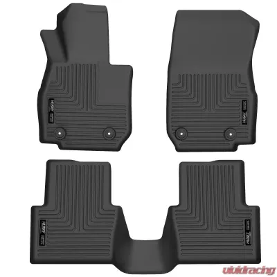 Husky Liners Front & Rear Floor Liners for Mazda 3 2014-2023, Black - 95121