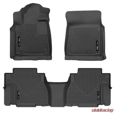 Husky Liners Front & 2nd Seat Floor Liners for Toyota Sequoia 08-11, Black - 95131