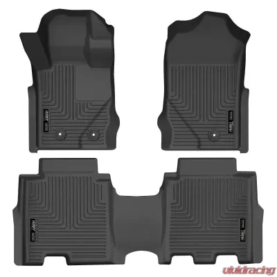 Husky Liners Front & Rear Floor Liners for Ford Bronco 2021-2022, Black - 95301