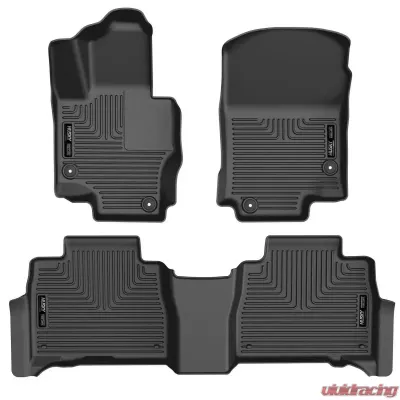 Husky Liners Front & Rear Floor Liners for Mercedes-Benz GLE/GLS 2020-2024, Black - 95491