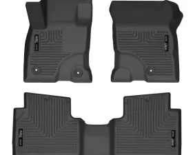 Husky Liners Front & 2nd Seat Floor Liners for 2022 Ford Escape, Black