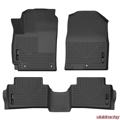 Husky Liners Front & 2nd Seat Floor Liners for Hyundai Kona 2018-2020, Black - 95581