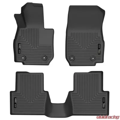 Husky Liners Front & Rear Floor Liners for Mazda CX-3 2016-2020, Black - 95591
