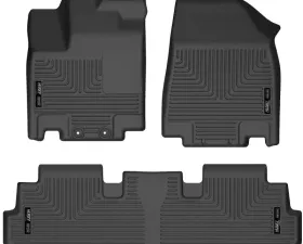 Husky Liners Front & 2nd Seat Floor Liners for Ford F-150 2015-2023, Black