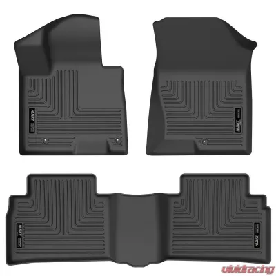 Husky Liners Front & 2nd Seat Floor Liners for Ford F-150 2015-2023, Black - 95781