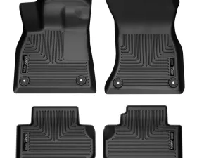 Husky Liners Front & 2nd Seat Floor Liners for Audi Q5 2018-2023, Black