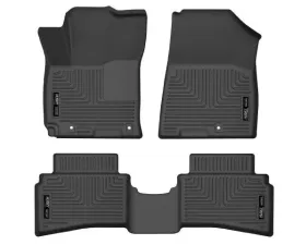 Husky Liners Front & Rear Floor Liners for Hyundai Venue 2020-2023, Black