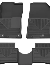 Husky Liners Front & Rear Floor Liners for Hyundai Venue 2020-2023, Black                                     - 96691 - Image 3