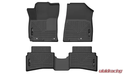 Husky Liners Front & Rear Floor Liners for Hyundai Venue 2020-2023, Black - 96691
