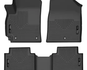 Husky Liners Front & 2nd Seat Floor Liners for Lincoln Corsair 2020-2022, Black