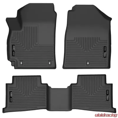 Husky Liners Front & 2nd Seat Floor Liners for Lincoln Corsair 2020-2022, Black - 96711