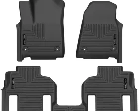 Husky Liners Front & Rear Floor Liners for Jeep Wagoneer 2022, Black