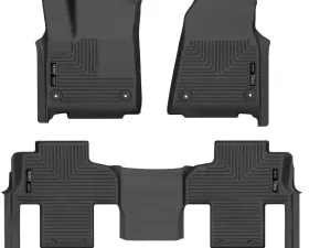 Husky Liners Front & 2nd Seat Floor Liners for Jeep Wrangler 2022, Black