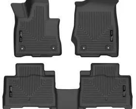 Husky Liners Front & 2nd Seat Floor Liners for Lincoln Aviator 2020-2025, Black, Durable Rubber