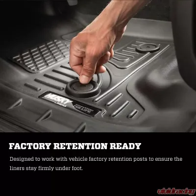 Husky Liners Weatherbeater 2nd Seat Floor Liner Black for 2019-2021 Ford Ranger SuperCab - 14421