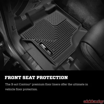 Husky Liners Front Floor Liners for Audi A4/A5 2009-2016, Black Rubber - 50961